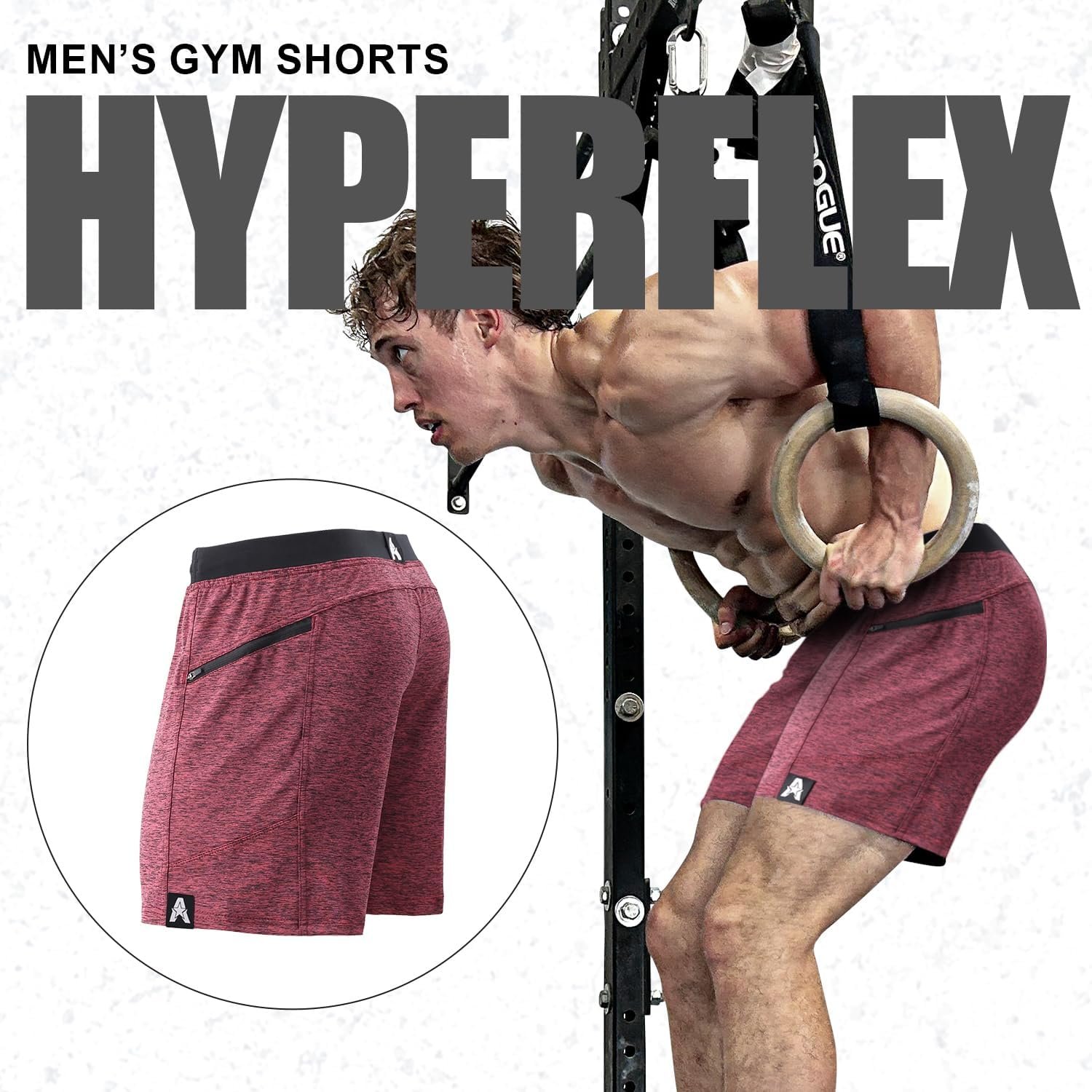 Anthem Athletics Hyperflex 7 Inch Mens Workout Shorts - Zipper Pocket Short for Running, Athletic  Gym Training