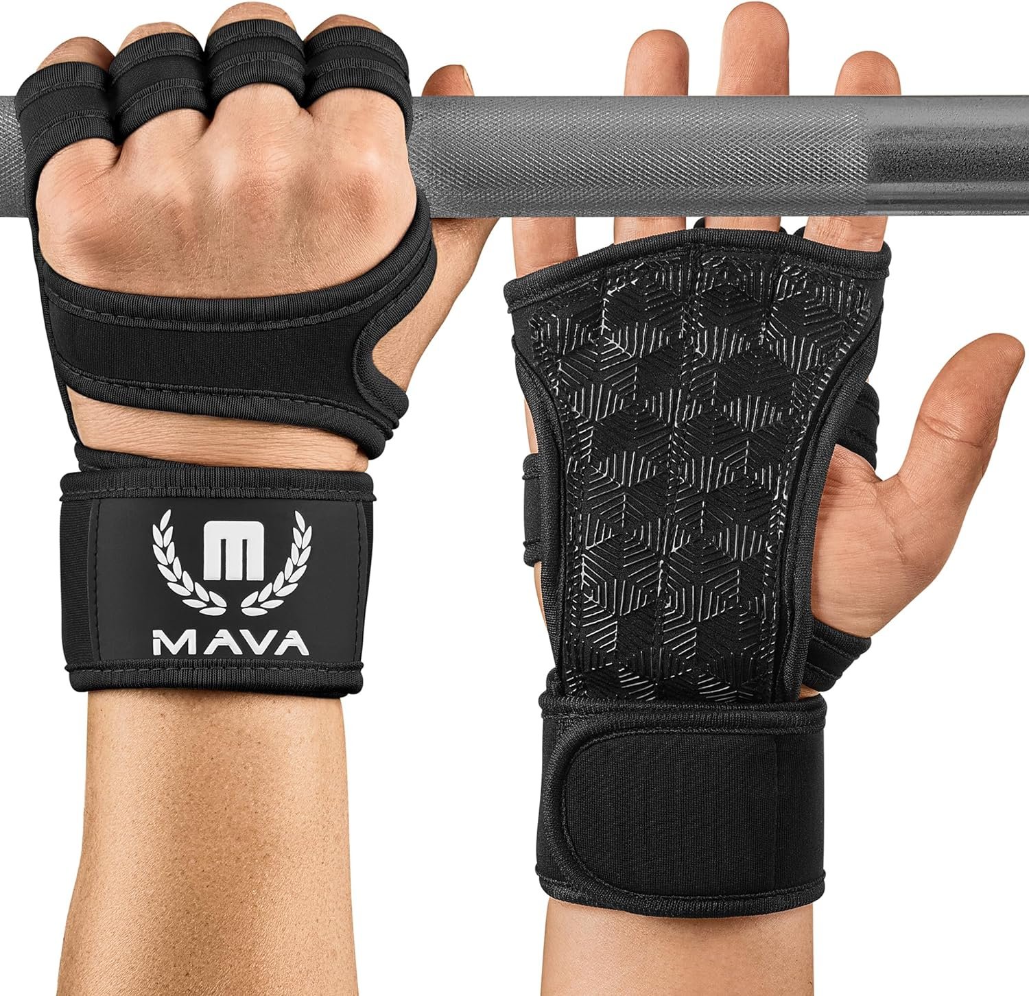 Mava Sports Weight Lifting Gloves with Wrist Support, Work Out Gloves, Gym Gloves - Great for Cross Training, Pull Ups, Calisthenics and Gym, Workout Gloves for Men  Women