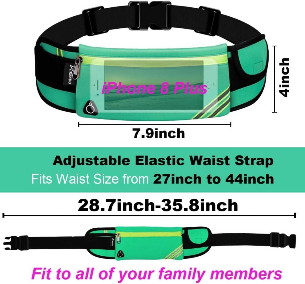 Running Belt Waist Pack Bag,Workout Gear,Gym Fitness Fanny Pack for Phone,Cell Phone Holder for Running,Jogging Pocket Belt for Women  Men,Running Accessories(Blue)