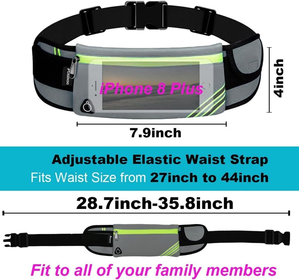 Running Belt Waist Pack Bag,Workout Gear,Gym Fitness Fanny Pack for Phone,Cell Phone Holder for Running,Jogging Pocket Belt for Women  Men,Running Accessories(Blue)