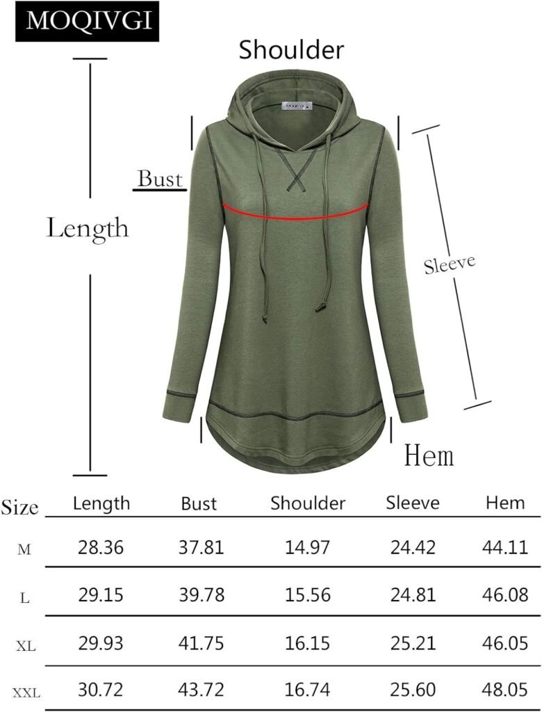 MOQIVGI Womens Long Sleeve Lightweight Activewear Casual Running Yoga Workout Hooded Tops