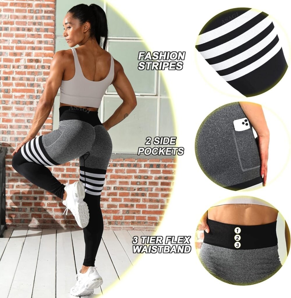 Scrunch Butt Lifting Workout Leggings for Women High Waist Yoga Pants Amplify Gym Seamless Booty Tights