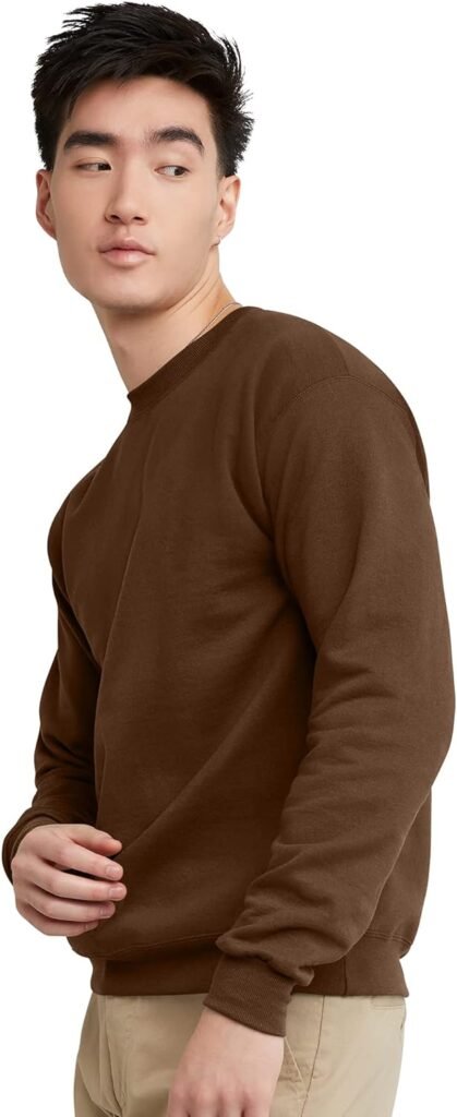 Hanes Mens Ecosmart Fleece Sweatshirt, Cotton-blend Pullover, Crewneck Sweatshirt for Men, 1 Or 2 Pack Available