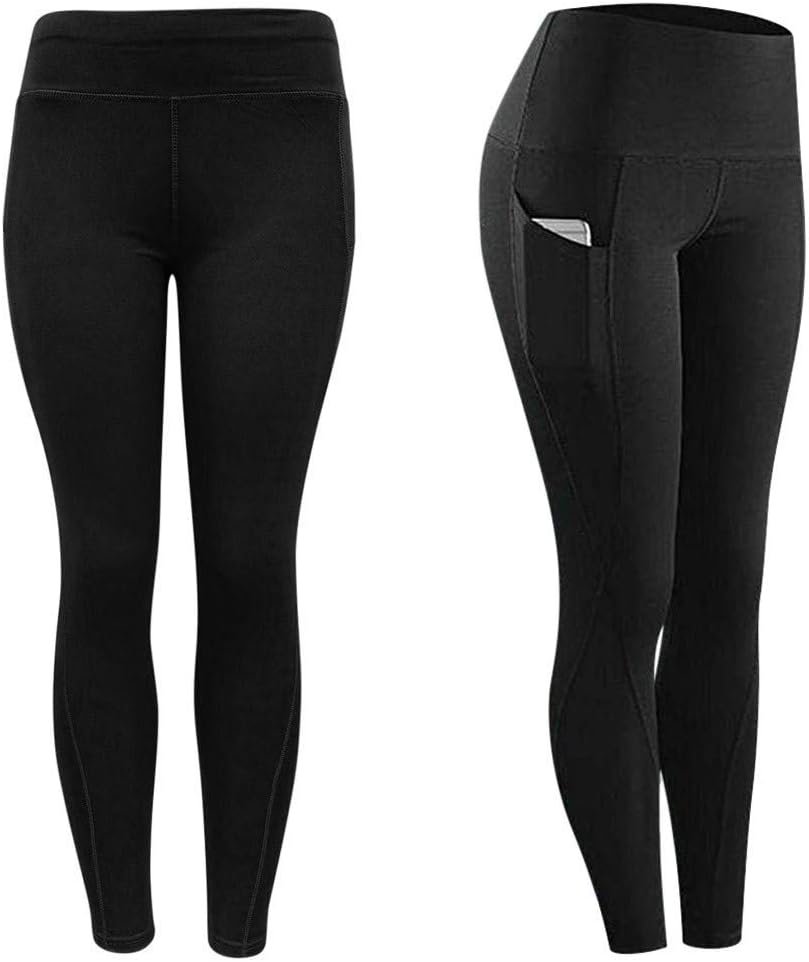 YMADREIG Yoga Pants with Pockets for Women High Waisted Workout Leggings Tummy Control Yoga Leggings Stretchy Gym Clothes